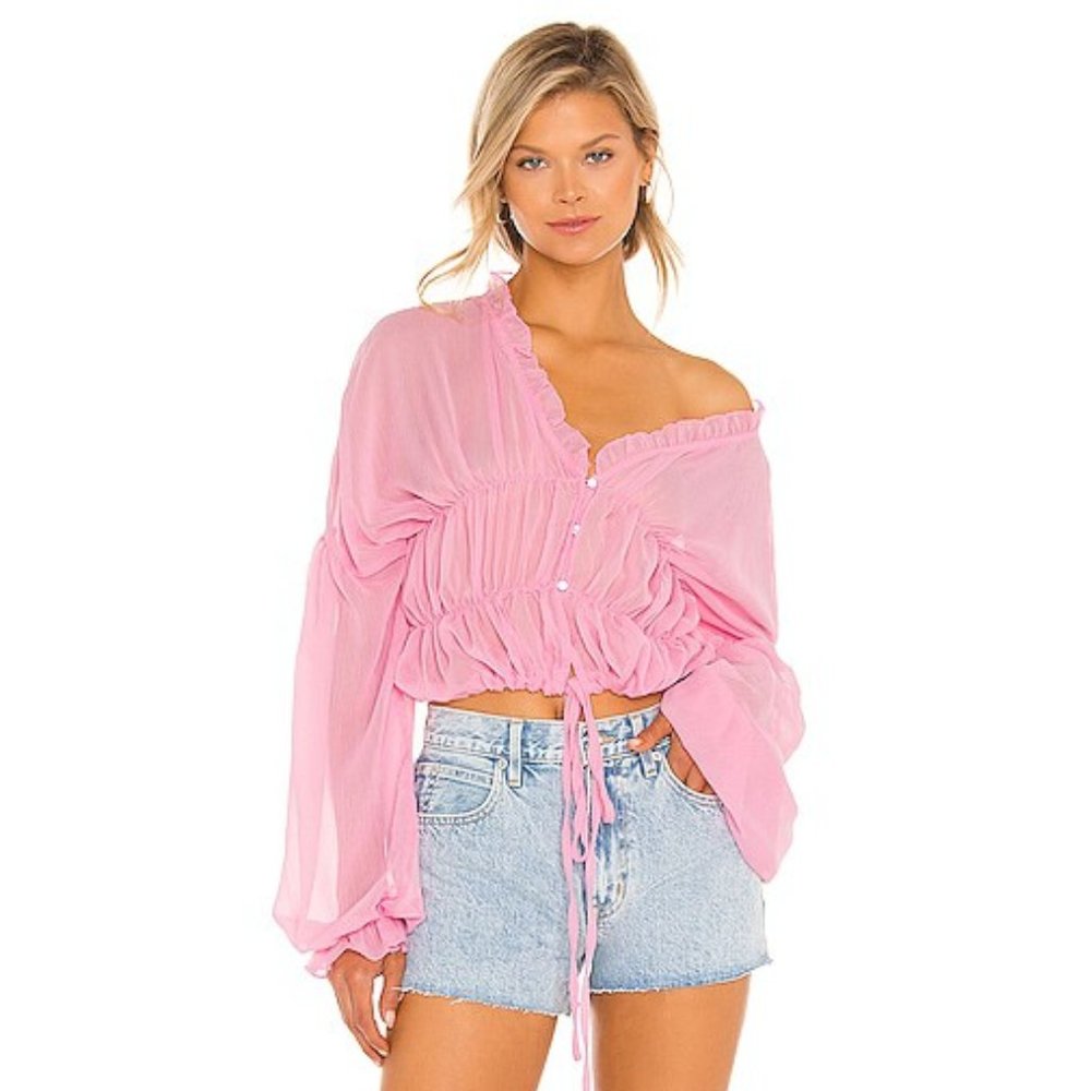SNDYS Bali Top in pink